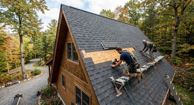A Frame Roof Repair in Ocean View, DE