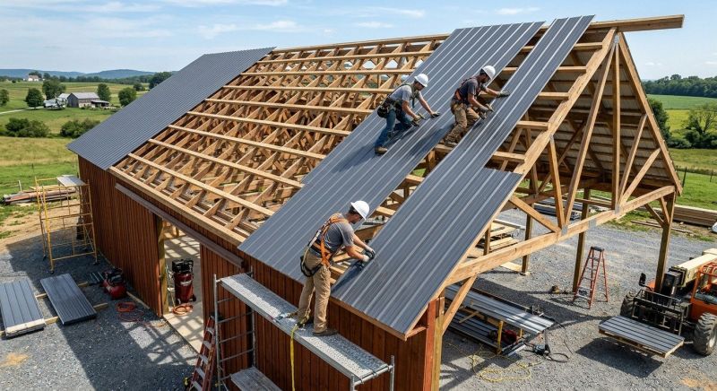 Barn Roof Installation in Ocean View, DE