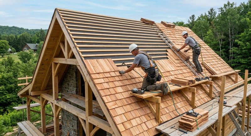 Cedar Roof Installation in Georgetown, DE