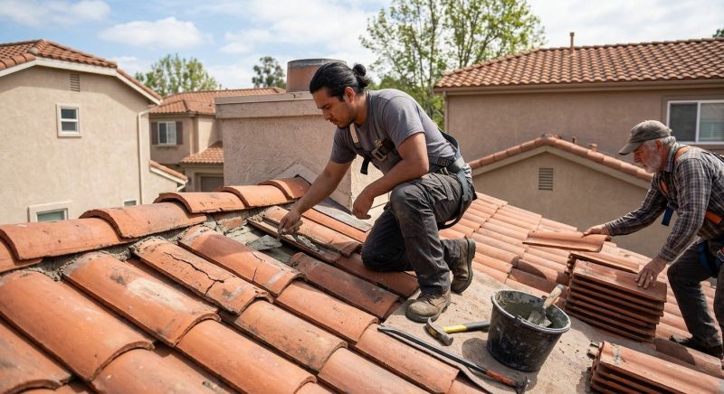 Clay Roof Leak Repair in Ocean View, DE