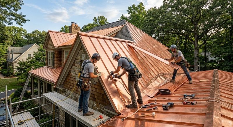 Copper Roof Installation in Ocean View, DE
