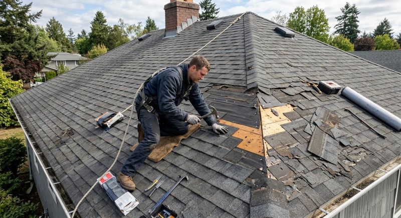 Damaged Roof Repair in Dagsboro, DE