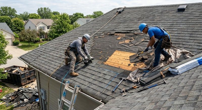 Damaged Roof Repair in Ocean View, DE