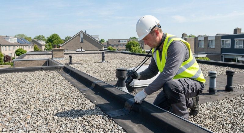 Flat Roof Inspection in Ocean View, DE