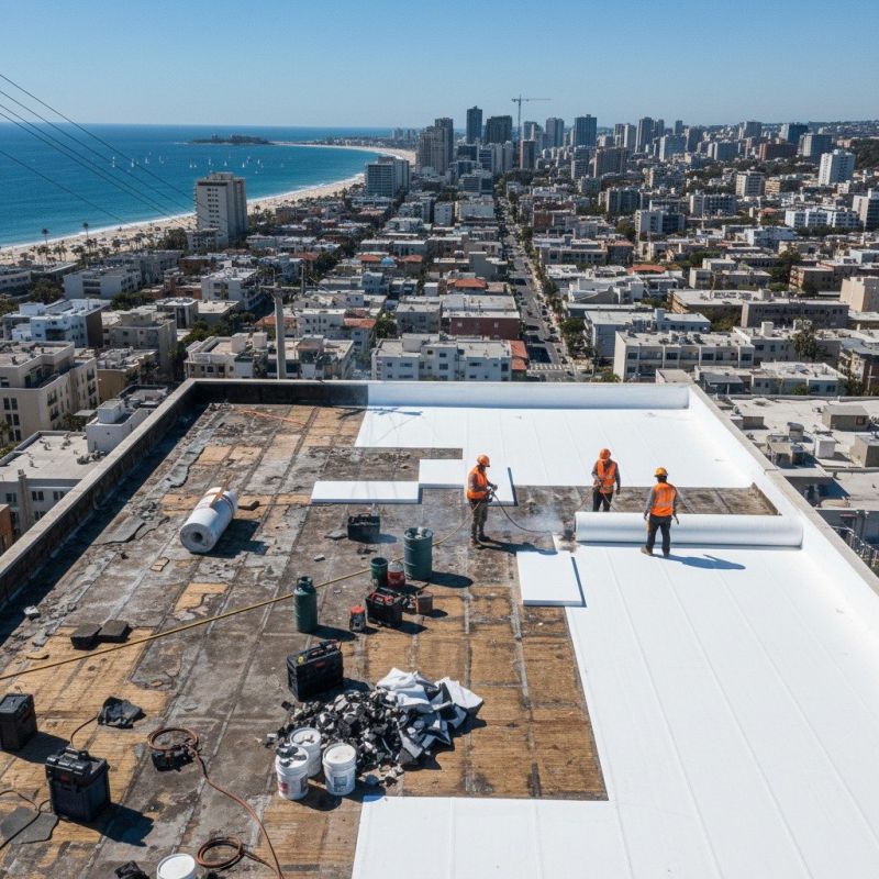 Flat Roof Replacement in Ellendale, DE