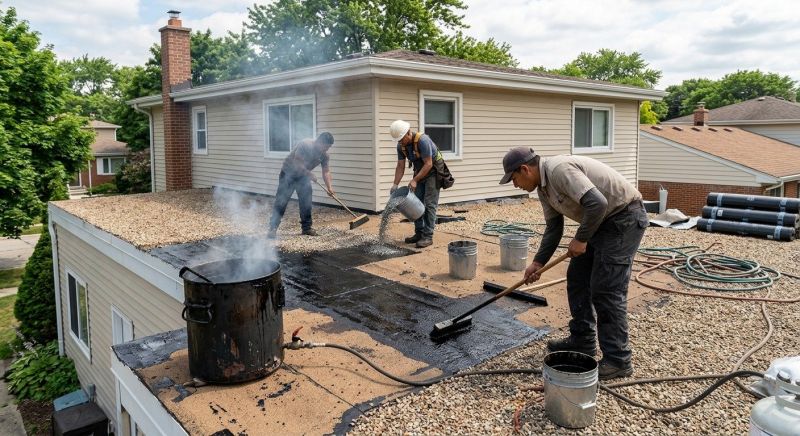 Flat Roof Tar Repair in Ocean View, DE