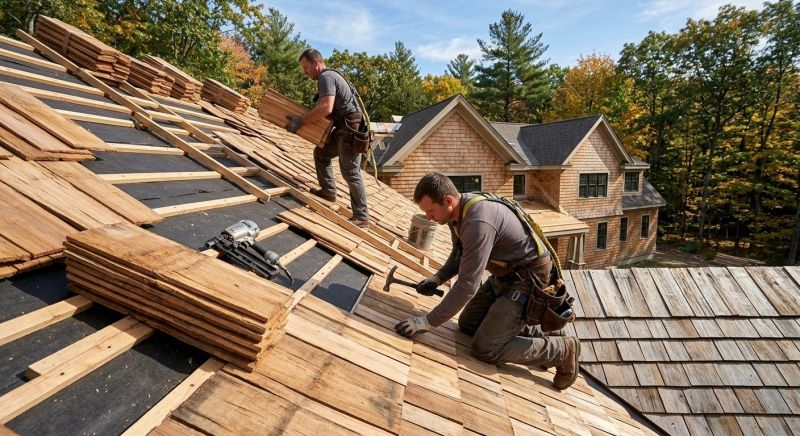 Natural Wood Roof Installation in Ocean View, DE