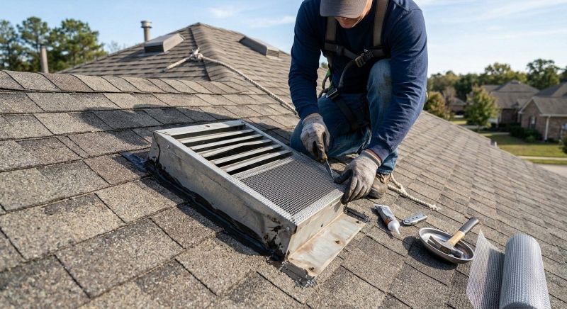 Roof Vent Flashing Repair in Ocean View, DE