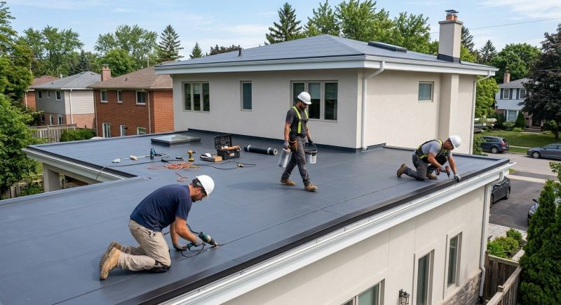 Rubber Roof Installation in Ocean View, DE