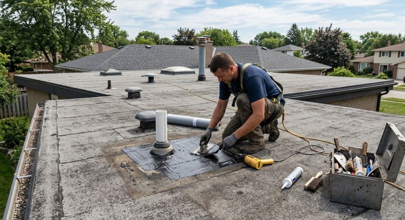 Rubber Roof Repair in Lewes, DE