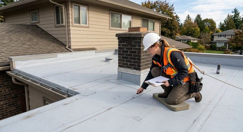 Single Ply Roof Inspection in Ocean View, DE