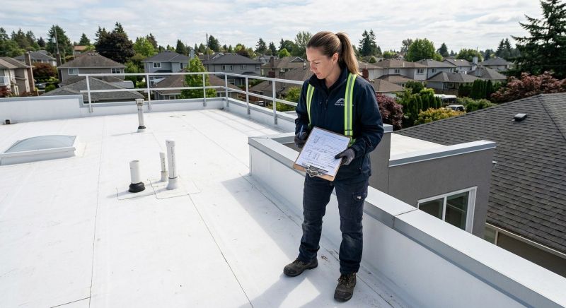 Single Ply Roof Inspection in Ocean View, DE