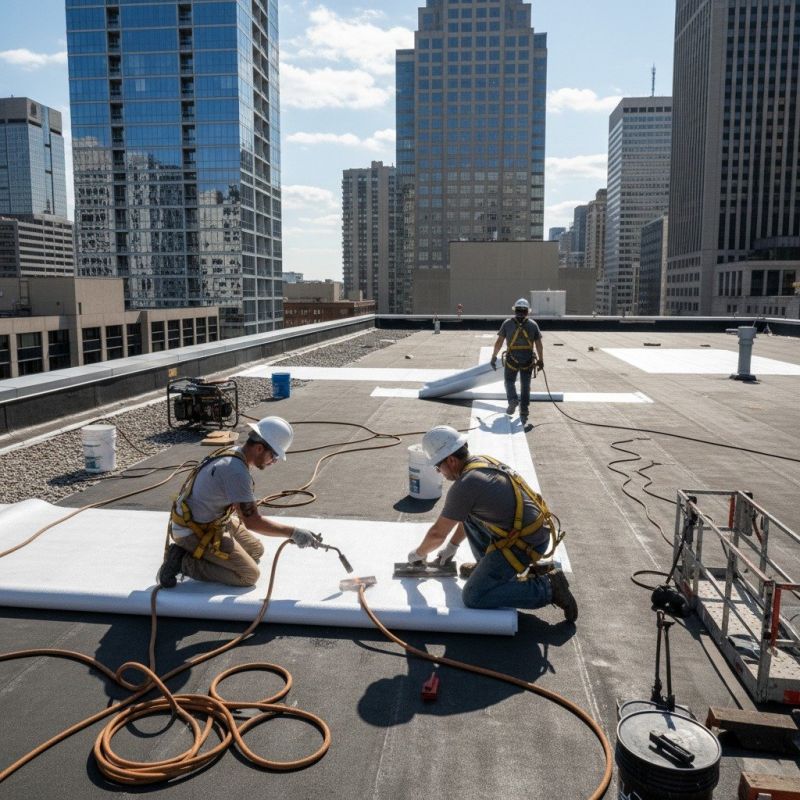 Single Ply Roof Repair in Fenwick Island, DE