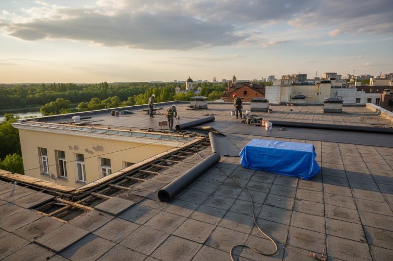 Single Ply Roof Replacement in Selbyville, DE