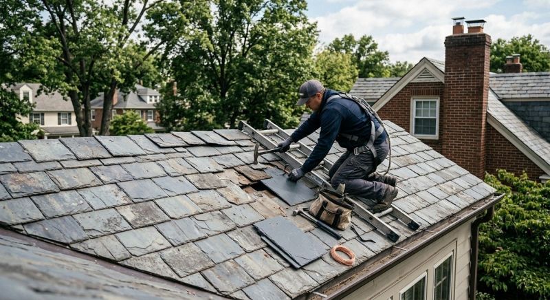 Slate Shingle Replacement in Ocean View, DE
