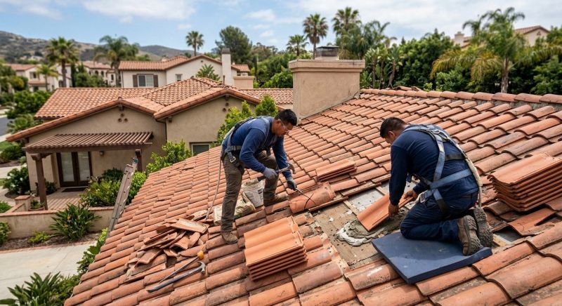 Spanish Tile Roof Repair in Ocean View, DE