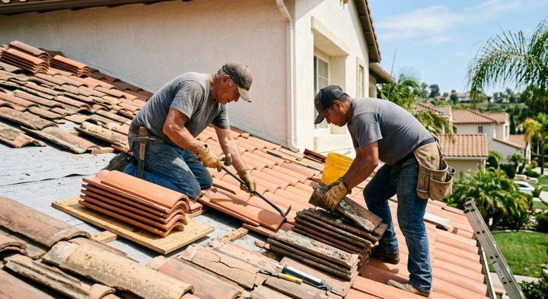 Spanish Tile Roof Repair in Ocean View, DE