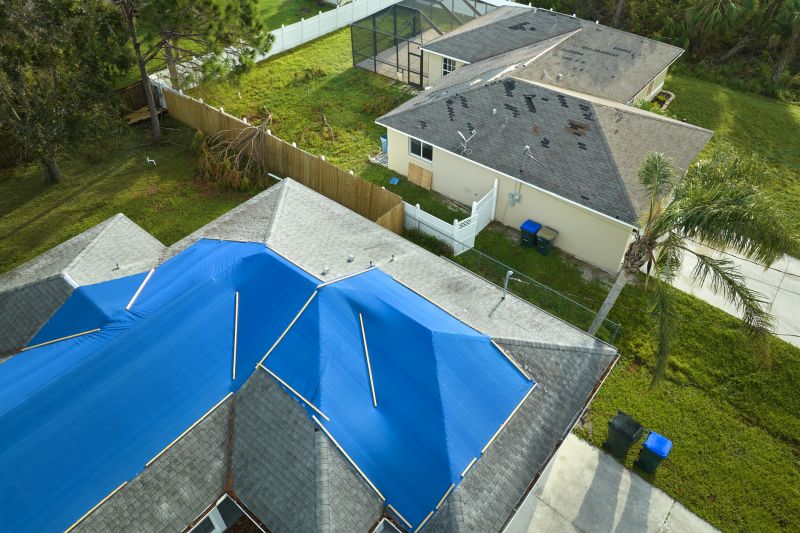 Storm Damage Roof Tarping in Ocean View, DE