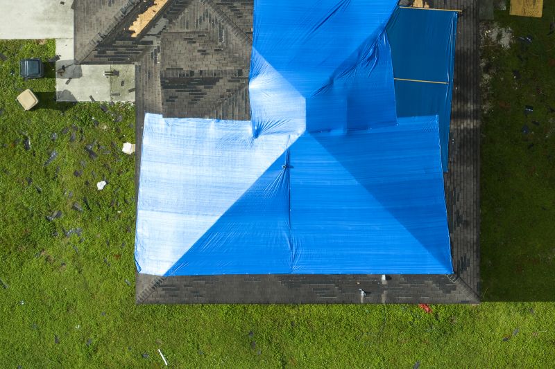 Storm Damage Roof Tarping in Ocean View, DE
