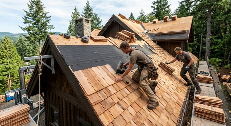 Wood Roofing Installation in Georgetown, DE