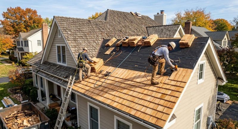 Wood Shake Roof Replacement in Harbeson, DE