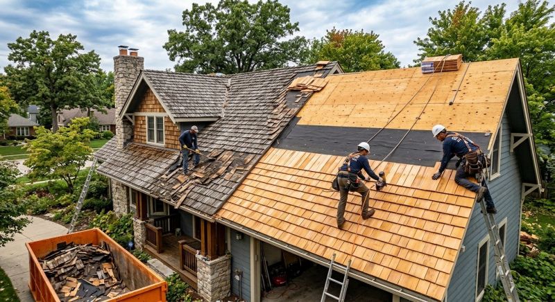 Wood Shake Roof Replacement in Ocean View, DE