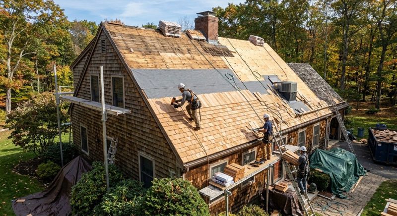 Wood Shingle Roof Replacement in Ocean View, DE